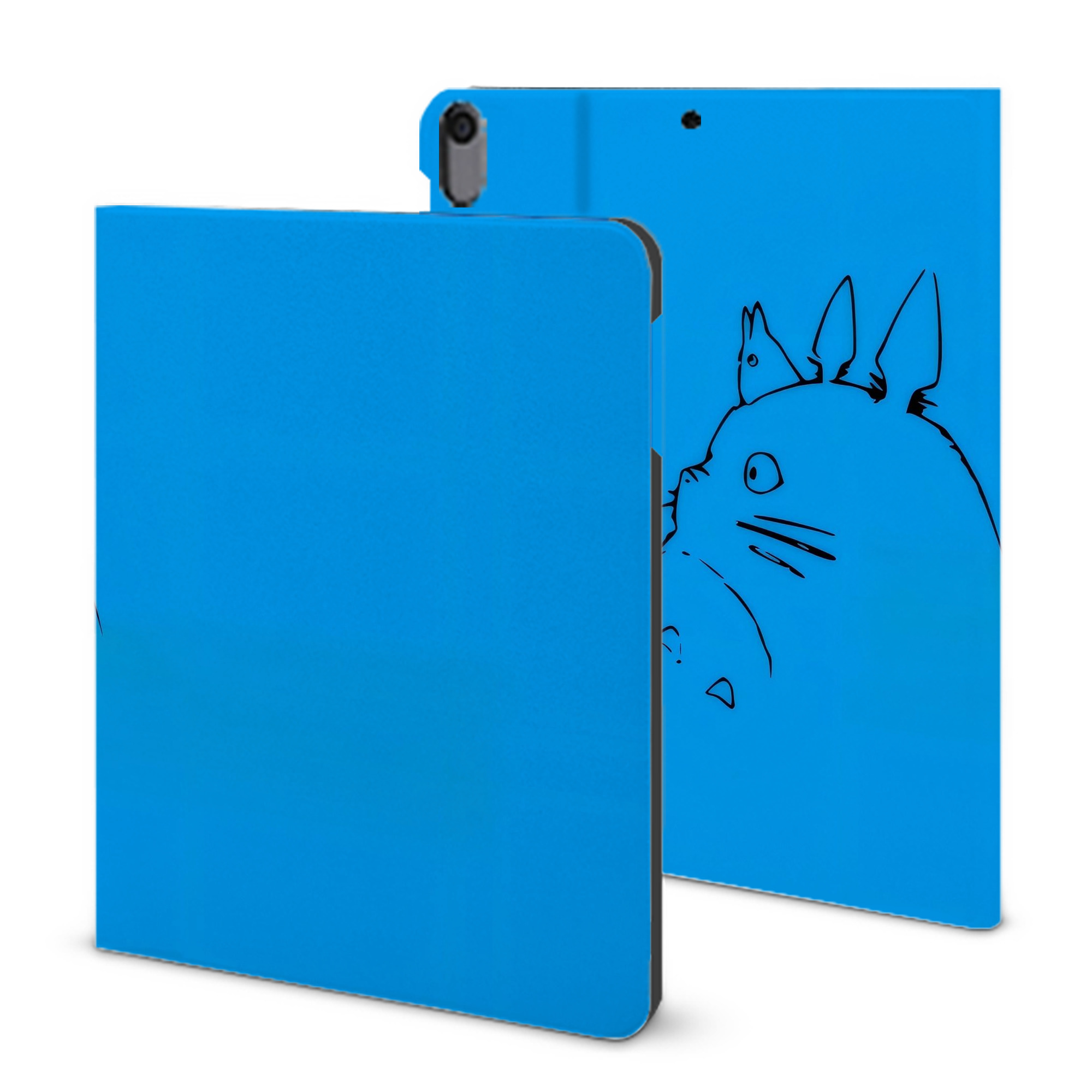 （画像用） となりのトトロ 草壁メイ 草壁サツキ My Neighbor Totoro Satsuki Kusakabe Mei Kusakabe IPad ケース ブック型 PUレザー TPU 耐衝撃 軽量 薄型 ペン収納なし 全面保護 IPad 各モデル対応